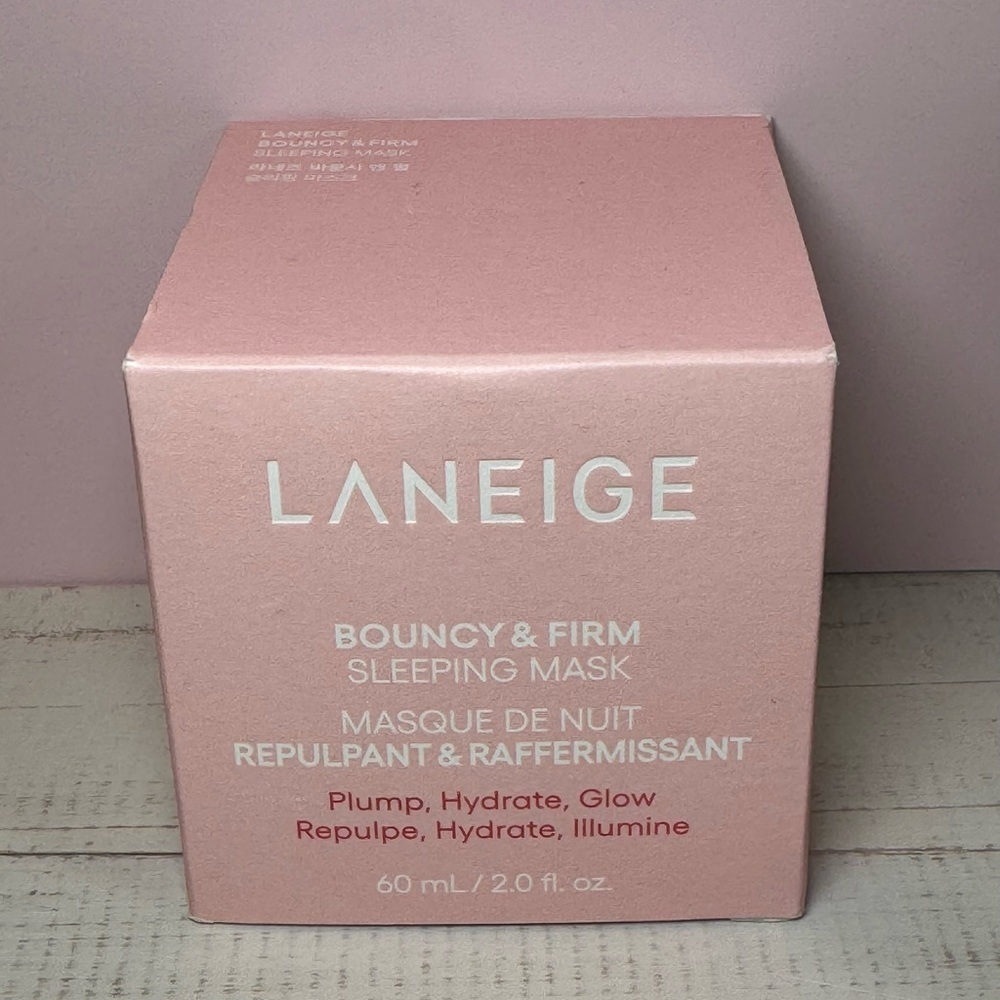 LANEIGE Bouncy + Firm Radiance Boosting Sleeping Mask NIB 60 ml / 2.0 fl oz - Picture 6 of 7